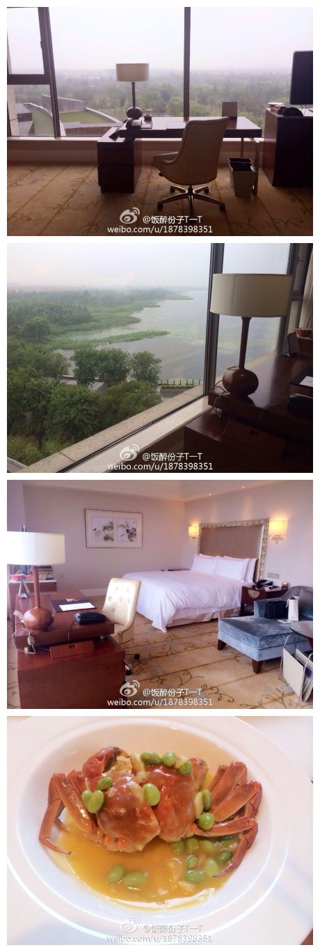 酒店不错，房间里的整面玻璃窗可以看到阳澄湖