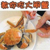 教你吃大闸蟹~爱吃蟹的朋友们，不可错过的好贴哟~　