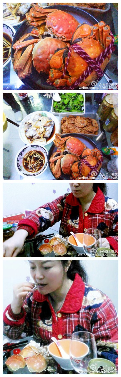杨杨家的幸福生活之美食篇偶真的吃了三只大闸蟹吗？谁能信呢