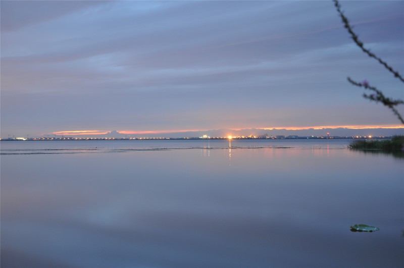 阳澄湖 晚霞