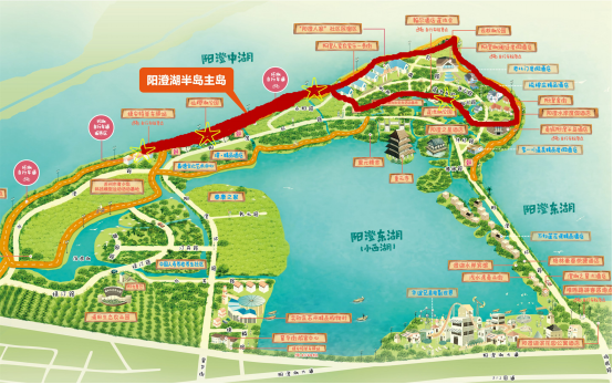 阳澄湖半岛 旅游 地图 路线图