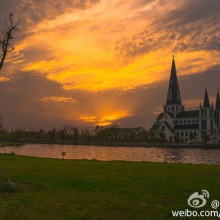 Suchow教堂，新区基督教堂，阳澄湖天主教堂，独墅湖哥特建筑风格教堂