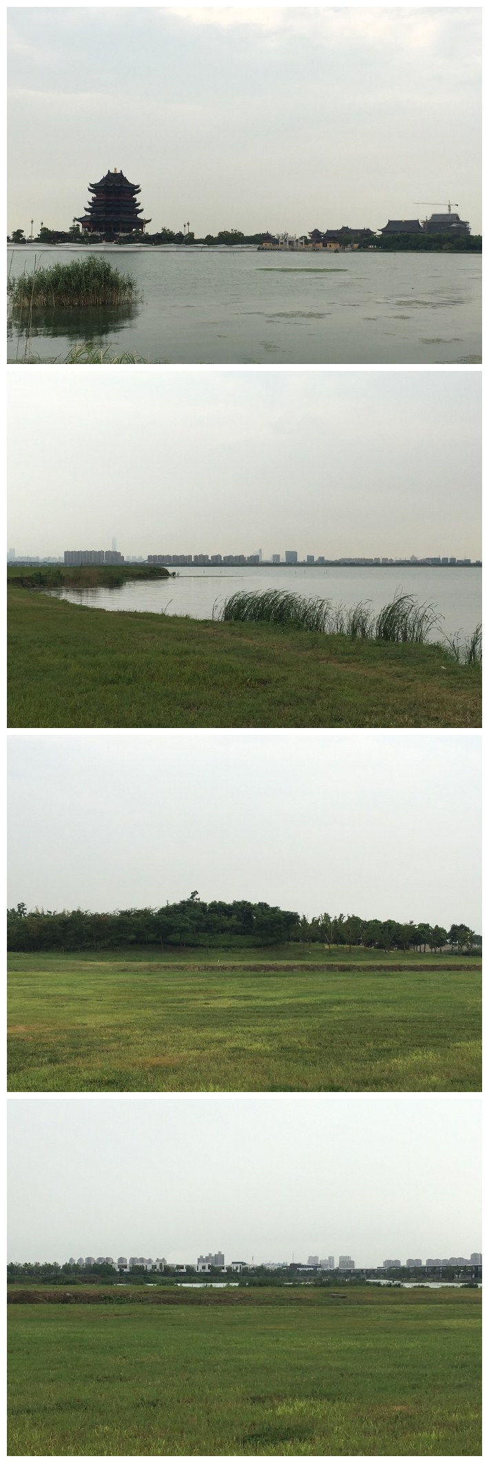 雨后的苏州阳澄湖边上空气不要太好哦！
