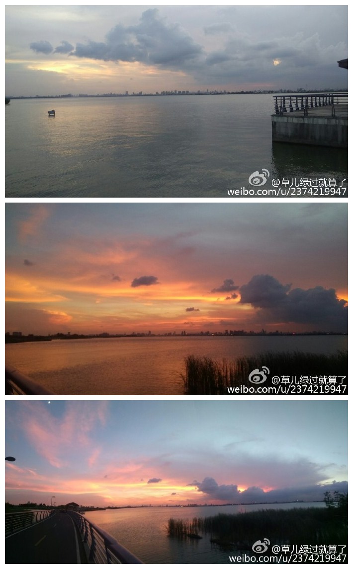 [笑哈哈]一个人，得空就去阳澄湖吹风。真心喜欢湖面的风[不好意思]