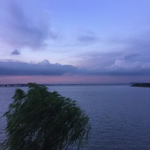 饭后来阳澄湖边走走
