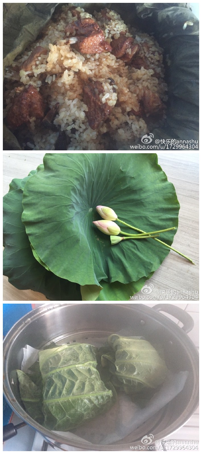阳澄湖的新鲜荷叶蒸排骨饭[good] 营养减脂 清香扑鼻[微风][微风][微风]
