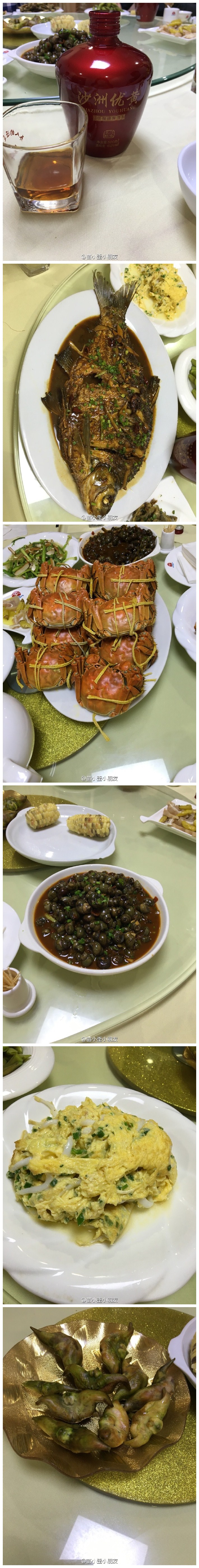 哎呀我的妈，这顿饭吃的啊，开车出去两个半小时才到，就为了吃正宗阳澄湖大闸蟹，才回来，再加上逛了一下午，现在脚都肿了