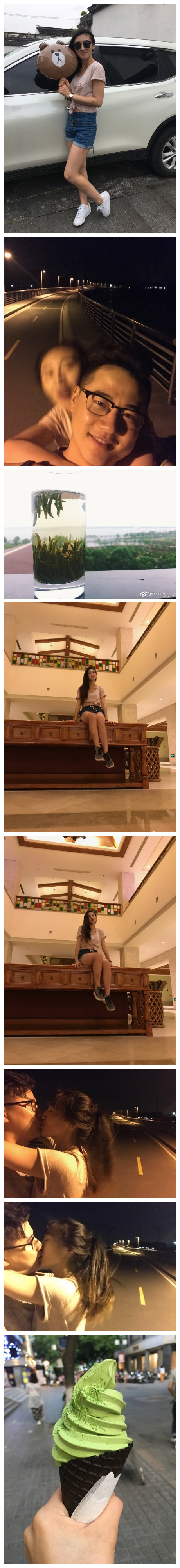 昨晚跟李兄在阳澄湖旁边跑完步，回来的时候坐在桌子上让她给我拍大长腿……感觉给我拍的好智障[笑cry][笑cry][摊手][兔子][兔子][兔子]
