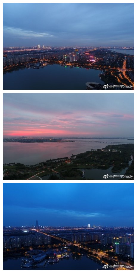 今晚的火烧云大家看到了么？最近一直忙于青剑湖和阳澄湖的拍摄。收获不小，期待成片吧