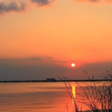 ~阳澄湖的夕阳[心][微风][微风][微风]走一走，瞧一瞧~苏州~阳澄湖之一