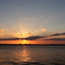 #苏州爆料# 苏州 阳澄湖边日落。 ​