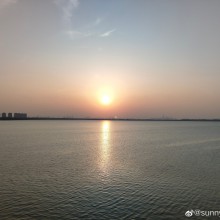 阳澄湖的夕阳总也看不够~ ​​​